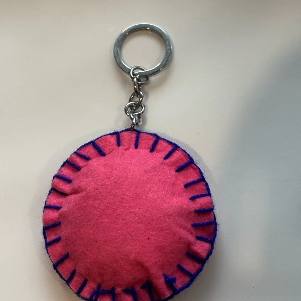 Colorful Bird Keychain with Sequins